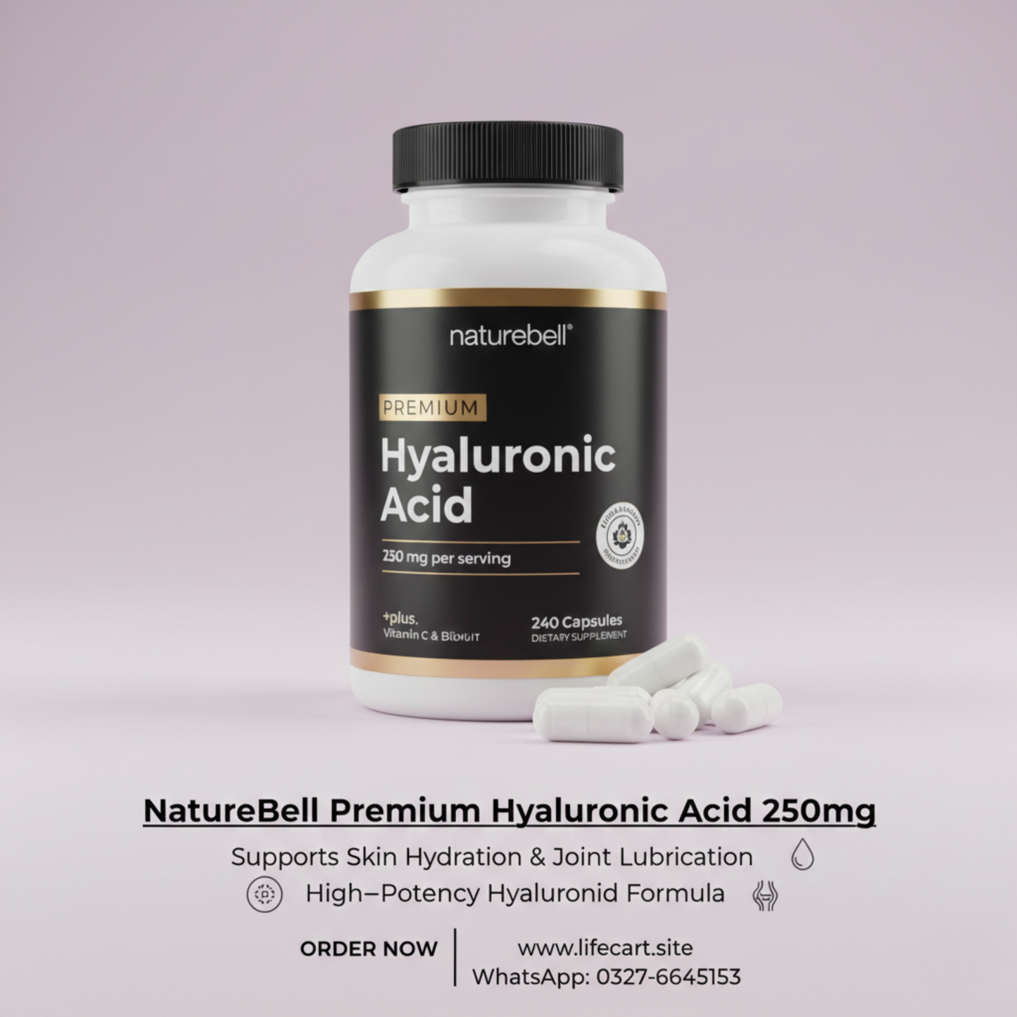 NatureBell Premium Hyaluronic Acid 250mg