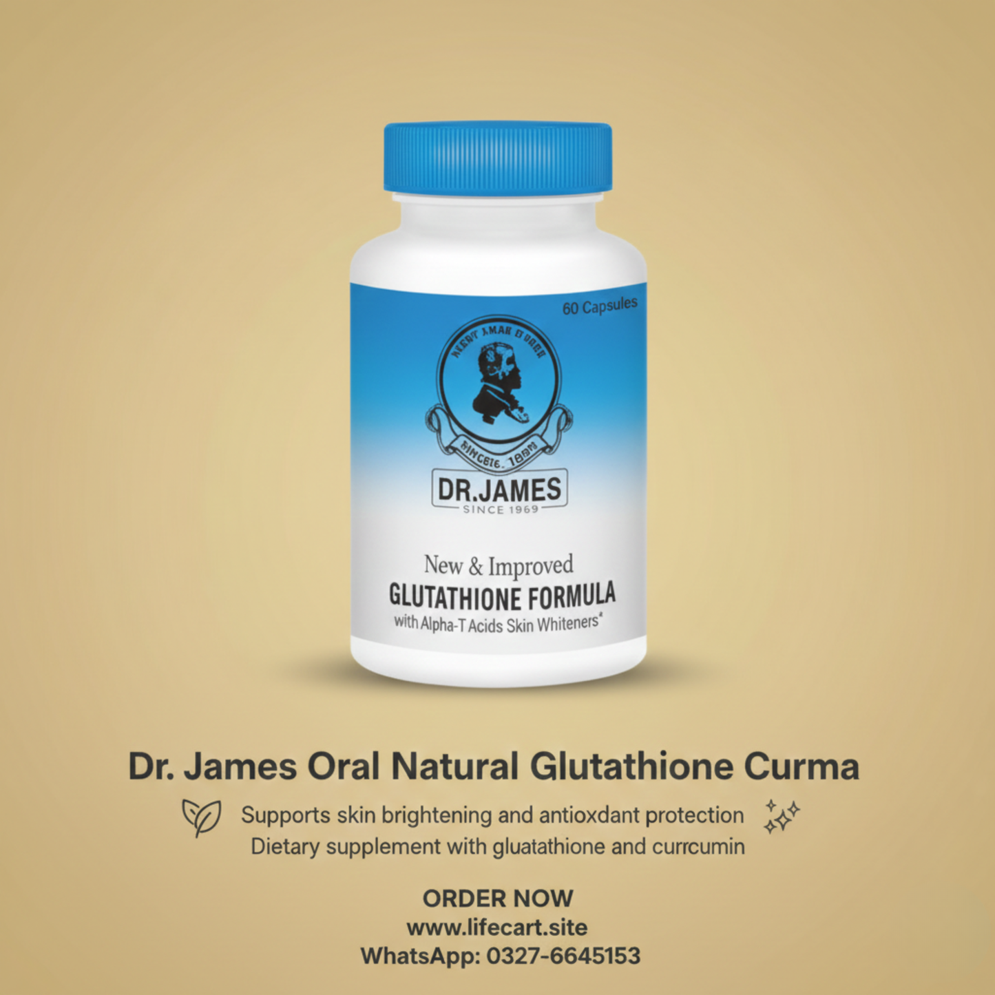 Dr James Oral Natural Glutathione Curma