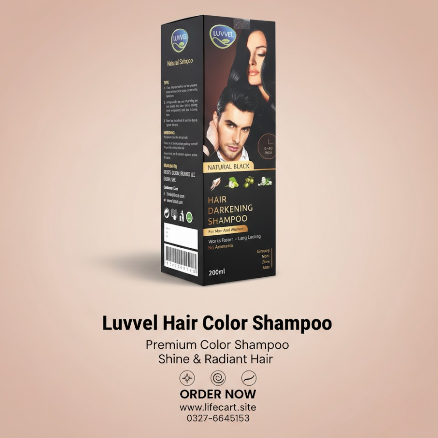 Luvvel Hair Darkening Shampoo