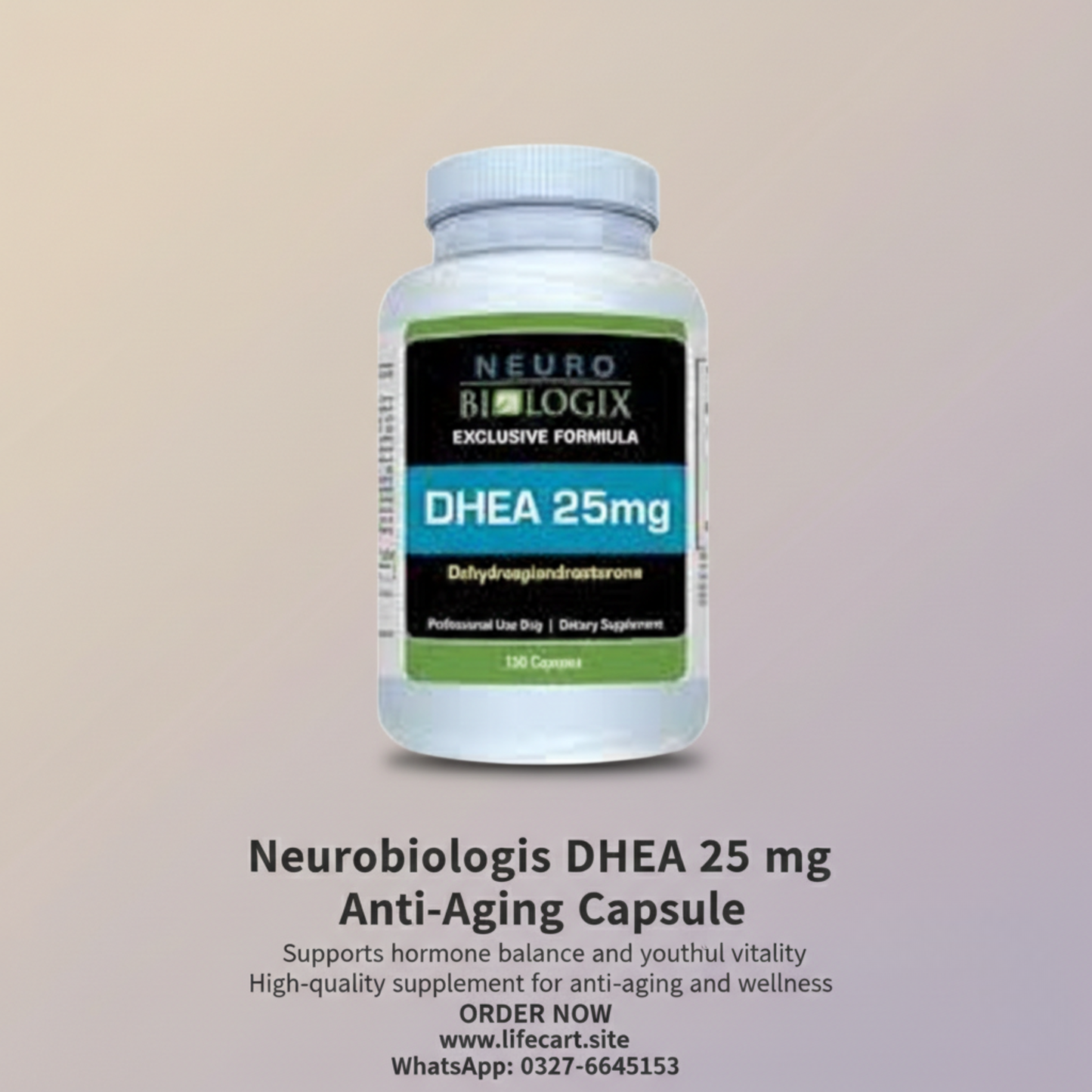 Neurobiologix DHEA 25 mg Anti Aging Capsule